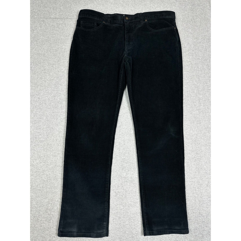 Jos A Bank Corduroy Pants Mens 40x32 Black 1905 Tailored Fit Trousers